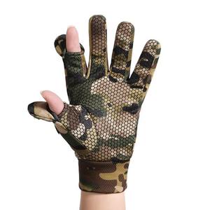 Professional Camouflage Hunting <b>Gloves</b> Breathable Anti-Slip Tactical Shooting <b>Gloves</b> 3-Finger Flip Outdoor Fishing Mittens - Product Image 2