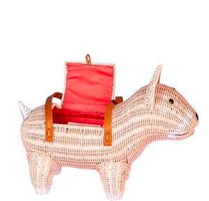 Cesta de Almacenamiento con Forma de Perro de Mimbre, Hecha a Mano, Organizador de Animales de Mimbre, Caja de Regalo Decorativa para Sala de Estar - Product Image 2