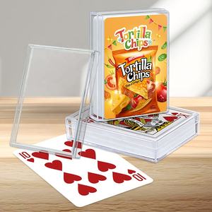 Cartes à jouer en plastique personnalisées - avec boîte en plastique de taille poker P302 - Cadeaux promotionnels de marque FMCG - Product Image 6