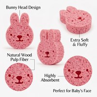 Éponge de bain pour bébé en forme d'animal de dessin animé, écologique, ultra douce, très absorbante, pour nouveau-nés et enfants
