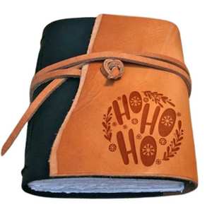 Diario de Cuero Hecho a Mano con Cierre de Lazo, Tamaño A5, Diseño Ligero para Reuniones de Negocios y Escritura - Product Image 4