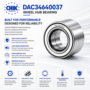 Rodamiento de Bolas Radial Doble para ATV DAC34640037, 34X64X37mm, Rodamiento de Cubo de Rueda con Grasa para Automóviles, DAC346437ZZ - Product Image 3