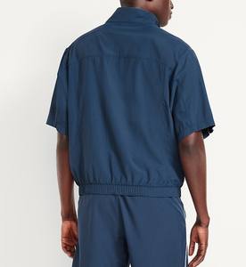 Conjunto Deportivo Cortavientos de Nylon Personalizado OEM para Hombre, Conjunto de Jogger con Bloques de Color, Conjunto Deportivo Cortavientos de Poliéster para Correr en Verano - Product Image 3