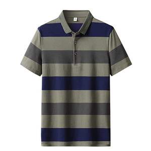 Chemises pour hommes 100% coton, logo brodé, manches courtes, polos unis pour hommes, tailles grandes, prix raisonnable - Product Image 4