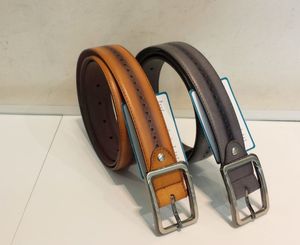 Cinturones de Cuero 100% Originales y Duraderos con Hebilla, Cinturón Ligero y Ecológico Hecho a Mano con Piel de Animal Real, Cinturón para Hombre de Estilo Formal - Product Image 2