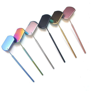Professional Colorful Eyelash <b>Mirror</b> Stainless Steel Square Lash Inspection <b>Mirror</b> Detachable Extension Tools for EyeLash Makeup - Product Image 1