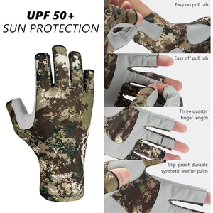 Gants de navigation sans doigts, protection solaire UPF 50+, pour hommes et femmes, pour la navigation de plaisance, la pêche, le kayak et les activités de plein air - Product Image 4