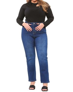 กางเกงยีนส์สตรีทแวร์วินเทจทรงตรงหลวมใส่สบายเป็นมิตรกับสิ่งแวดล้อม ระบายอากาศได้ดี ซักได้ - Product Image 1