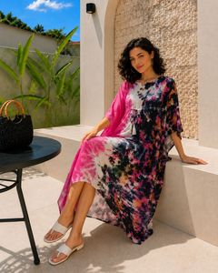 High Quality Designer Rayon <b>Kaftan</b> Solid Tie & Dye Washable <b>Summer</b> Daily Wear Regular Fit Sweetheart Neck Best Price by Supplier - Product Image 5