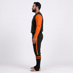 ชุดเบสบอลชาย เสื้อเจอร์ซีย์สีพื้น กางเกงขายาว แขนครึ่งตัว ระบายอากาศ แห้งเร็ว ต้านเชื้อแบคทีเรีย โพลีเอสเตอร์ 100% ติดกระดุม - Product Image 3