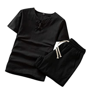 Ensemble de shorts d'été pour homme personnalisé en deux pièces, décontracté, respirant, séchage rapide, polyester/coton, fabrication directe en usine - Product Image 6