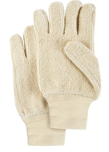 Terry Heat Resistant Safety Mitten Triple Palm Oven Terry Mitt with Heavy Canvas Cuff Wholesale Rate for Kitchen Bakery Use - Product Image 6