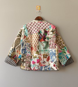 Vestes matelassées patchwork en coton, style bohème floral, veste d'automne et d'hiver - Product Image 3
