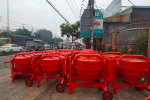 Mezclador de hormigón de gasolina de la mejor calidad 250l 350l Mezclador de hormigón de construcción manual - Product Image 3