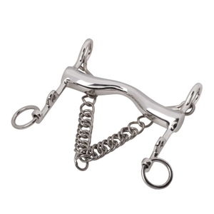 Mors de cheval en acier inoxydable avec chaîne pour équipement d'équitation ZUMA ENTERPRISES MS-TA-WMCB-002 - Product Image 1