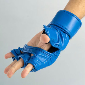 Gants de MMA en cuir de qualité supérieure, logo personnalisé, gants de grappling, fabricant OEM ODM, vente en gros, gants d'entraînement de combat MMA - Product Image 6