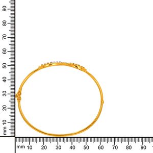 Elegant Rose Gold Diamond Infinity <b>Bangle</b> <b>Bracelet</b> for Women | Stylish Daily Wear Gold <b>Bracelet</b> | Fine Jewelry Gift - Product Image 3