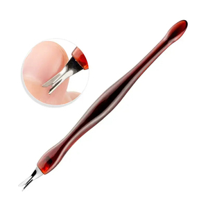 Pousse-cuticules réutilisable de qualité supérieure en acier chirurgical, contrôle précis pour ongles professionnels, avec logo personnalisé - Product Image 6