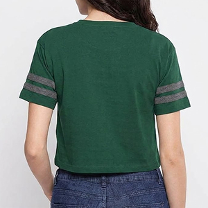 Nouveauté 2026 – T-shirt décontracté 100 % coton, couleur unie, coupe classique, manches courtes, léger, respirant, col rond, avec appliques estivales - Product Image 4