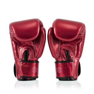 Guantes de Boxeo Fairtex al por Mayor, Nuevo Diseño Brillante en Rojo/Verde/Morado, Muay Thai, Cuero Genuino de Alta Calidad, Antideslizantes, Dedos Completos - Product Image 4