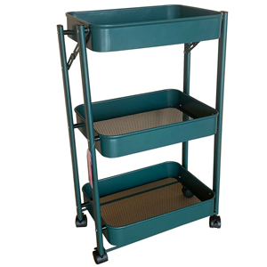 Space-Saving Foldable <b>Trolley</b> with 4 Wheels Easy Moving Easy storage for Beauty Salon, Nail & Hairdresser <b>Tools</b> - Product Image 1