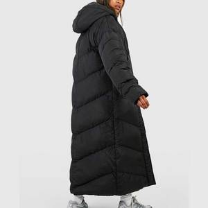 Blouson d'hiver matelassé à capuche pour femme, manteau bouffant à manches longues avec fermeture éclair, veste décontractée et chaude pour l'extérieur, modèle 2026 - Product Image 2