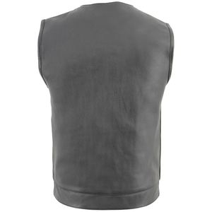 Custom Leather <b>Vest</b> for <b>Men</b> Slim Fit Winter Outerwear <b>Men's</b> Cowhide Leather <b>Vest</b> High Quality Breathable Fashionable Sleeveless - Product Image 6