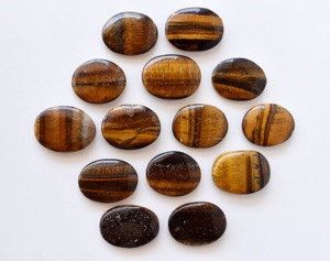 Piedras Planas de Ojo de Tigre de Cristal Pulido Semipreciosas al por Mayor para Sanación, Meditación, Decoración y Regalos - Product Image 5