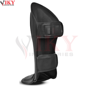 Protectores de Espinilla y Empeine de Doble Correa, Color Negro, Calidad Premium, para una Protección Óptima en Artes Marciales, Kickboxing y Sparring - Product Image 5