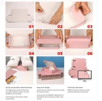 Kotak Karton Pengiriman Eceran untuk Kit Langganan Lingerie Wangi, Berbahan Karton Bergelombang Warna Pink Terang dengan Logo Kustom, Cetak Die Cut