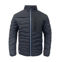 Veste matelassée unisexe personnalisée en polyester/nylon avec logo imprimé OEM, respirante, anti-UV, séchage rapide, avec poches, pour l'hiver, vente en gros