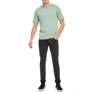T-shirt essentiel pour homme, coton lourd de qualité supérieure, coupe classique, col rond, tee-shirt décontracté pour tous les jours - Product Image 2