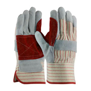 Gants de sécurité industriels en cuir de vachette canadien de qualité supérieure, double paume, pour soudeurs, protection des mains et des épaules - Product Image 1
