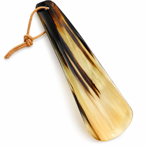 SOFIYA CRAFT Corne de buffle naturelle, faite à la main, à long manche, finition laquée polie, cuillère à chaussures pour hommes et femmes, décoration d'intérieur - Product Image 1