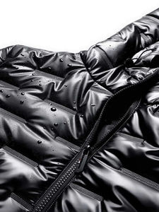 Chaqueta Acolchada para Hombre, Brillante, Impermeable, Cortavientos, con Capucha, Logotipo Personalizado, Ropa de Invierno Térmica, Precio al por Mayor - Product Image 4