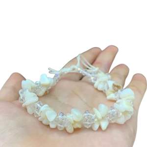 Pulsera de Piedras Preciosas Naturales para Mujer, Hecha a Mano, Ajustable, Macramé, Estilo Boho, Joyería de Cristal Curativo de Indonesia, Regalo Bohemio - Product Image 5