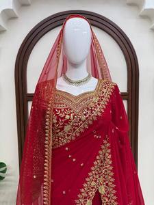 TENNECY Faux Georgette Floor-Length Reversible Stretchable Wrinkle-Free Quick-Dry <b>Saree</b> <b>Blouse</b> Piece Duptta Women Traditional - Product Image 2
