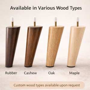 Angled Tapered Wooden Sofa <b>Legs</b> Furniture Replacement <b>Legs</b> Solid Wood Cabinet <b>Table</b> Bed <b>Legs</b> Mid Century OEM - Product Image 3