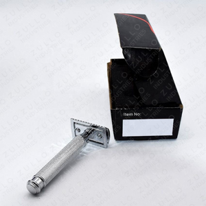 Maquinilla de Afeitar de Doble Filo Ajustable Profesional, de Acero Inoxidable, Reutilizable, con Doble Cuchilla, para Hombres, Barbería, OEM - Product Image 6
