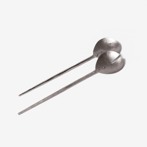 Set of Two Metal Salad Server With Designer Handle for Home Hotel & Restaurant Tabletop Usage <b>Serving</b> <b>Spoon</b> & Forks Sets - Product Image 1