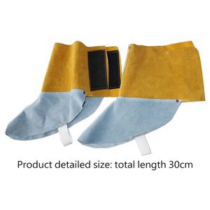 Cubrezapatos y protectores de soldadura de piel de vaca, antideslizantes, impermeables, resistentes al calor (500-1000°C), ajuste regular - Product Image 5