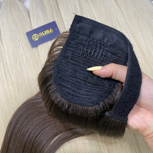 Extensions de cheveux vietnamiennes en queue de cheval, cheveux humains de qualité supérieure, aspect naturel, vente en gros, 100% cheveux vierges vietnamiens, cheveux humains bruts - Product Image 3