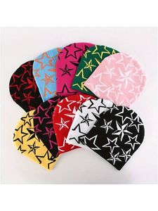 Wholesale Unisex Custom Jacquard <b>Acrylic</b> Beanie Hats Digital Printing All-Over <b>Letter</b> Pattern Character Style for Adult Outdoor - Product Image 4