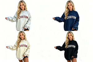 <b>Mock</b> <b>Neck</b> Sweatshirt Regular Oversized Women Streetwear Autumn Teen Girls Loose Long Sleeve Pullover Winter Casual <b>Top</b> - Product Image 4