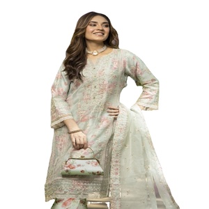 <b>Eid</b> Sale Indian and <b>Pakistani</b> Heavy Embroidery Work <b>Dresses</b> <b>Pakistani</b> and Indian Salwar Kameez Three Piece Saari for Women - Product Image 1