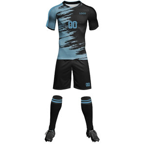 Custom Sublimation Soccer Shirts Breathable Soccer Uniform Sets Quick Dry Football T-shirts Soccer Kits With Pockets For <b>Men's</b> - Product Image 2