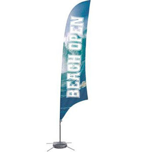 Bandera Personalizada Blanca con Soporte Metálico, Correa Ajustable, Exhibición Tipo Pop-Up, Bandera de Pluma de Instalación Instantánea, Forma de Lágrima - Product Image 3