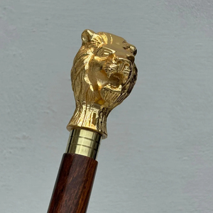 Professional Designer Vintage Brass Head Wooden Handle Walking Cane Antique Style Brass Head Walking Canes - Product Image 1