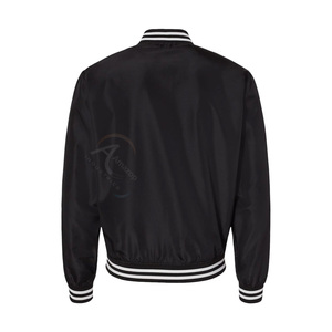 Chaqueta Bomber Ligera Personalizada de Tela de Poliéster con Cierre de Cremallera, Chaqueta Impermeable de Alta Calidad al por Mayor - Product Image 2