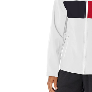 Chaqueta Softshell Tricolor Personalizada con Logotipo para Hombre – Abrigo Táctico Blanco al por Mayor OEM, Ropa Deportiva Impermeable de Alta Calidad - Product Image 3